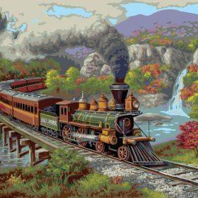 Fall River Train Paint By Numbers.jpeg