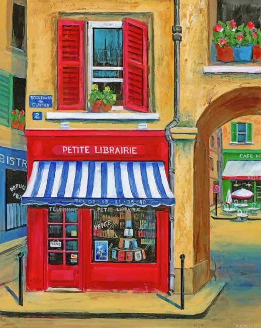 French Library Paint By Numbers