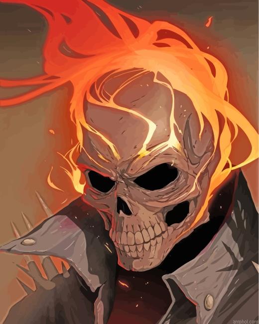 Ghost Rider Paint By Numbers.jpeg