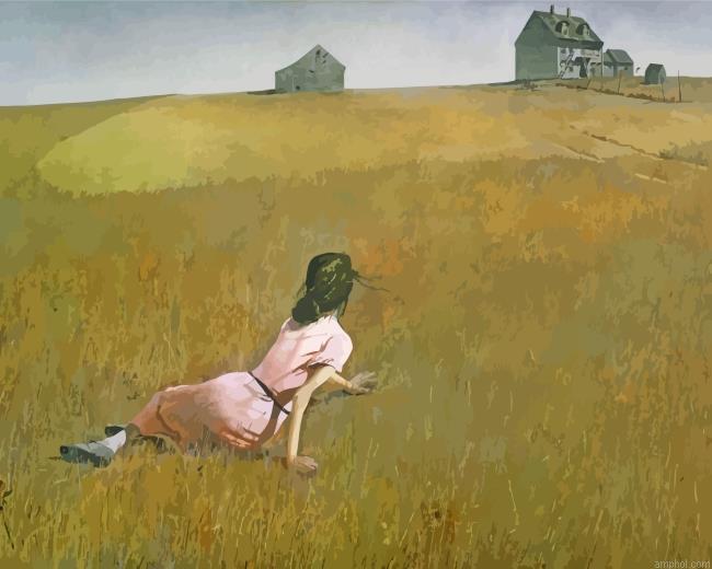 Girl In Field Paint By Numbers
