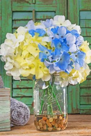 Hydrangeas In Jar Paint By Numbers.jpeg