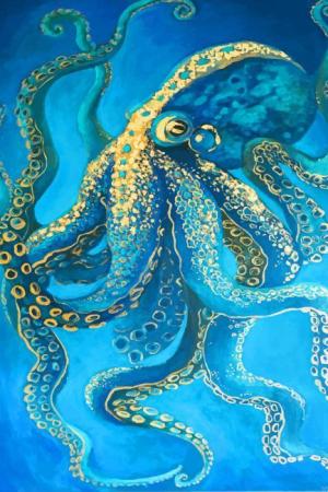 Octopus In Beach Paint By Numbers.jpeg