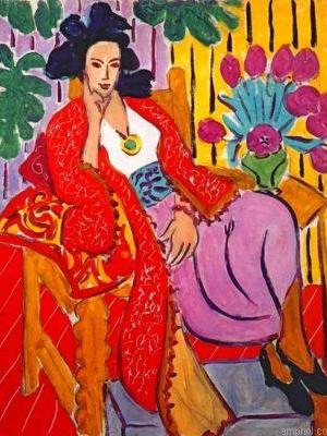 Odalisque In Red Jacket Paint By Numbers.jpeg