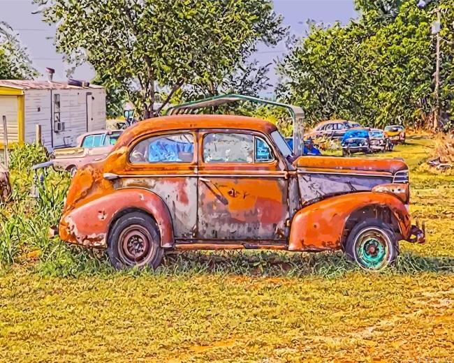 Old Rusted Car Paint By Numbers.jpeg