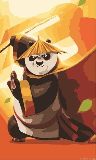 Panda Animation Paint By Numbers