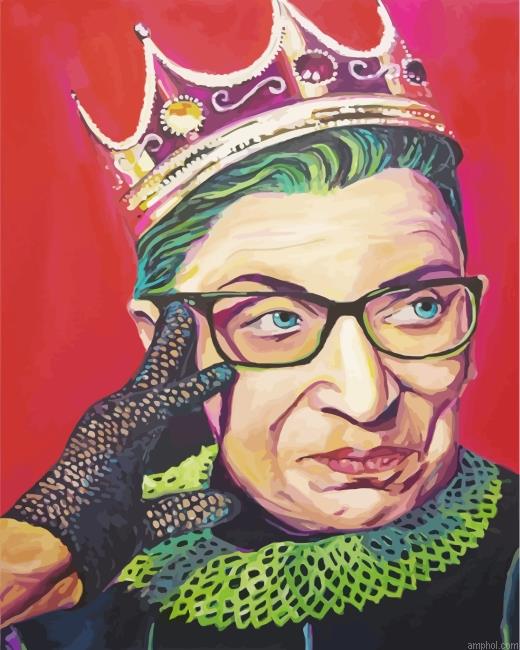 Queen Ruth Bader Paint By Numbers.jpeg
