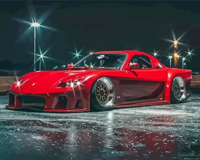 Red Mazda Rx7 Paint By Numbers.jpeg