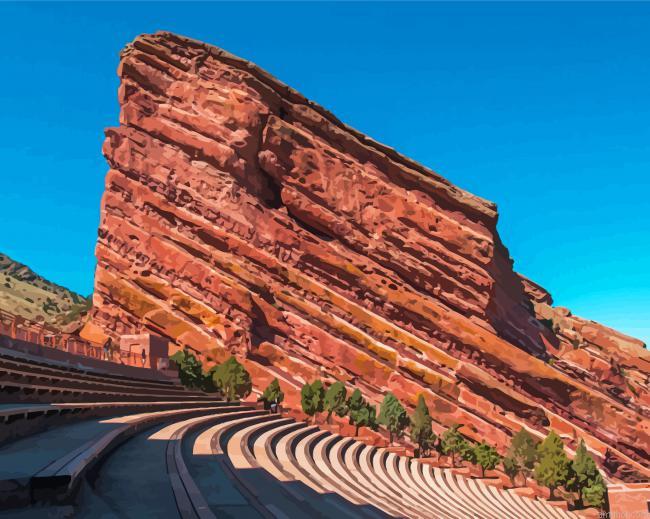 Red Rocks Park And Amphitheatre Paint By Numbers.jpeg