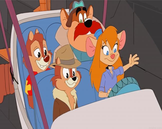 Rescue Rangers Cartoon Paint By Numbers