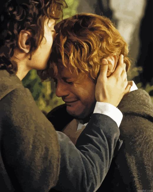 Sam And Frodo Paint By Numbers