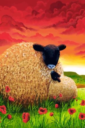 Sheep In Poppy Field Paint By Numbers.jpeg