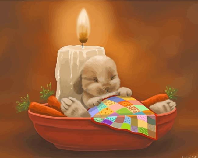 Sleepy Rabbit Paint By Numbers.jpeg