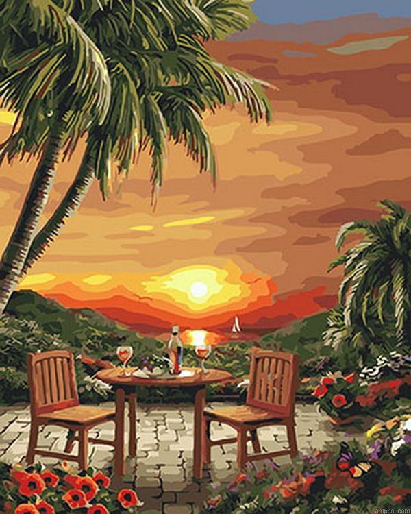 Sunset View Paint By Numbers