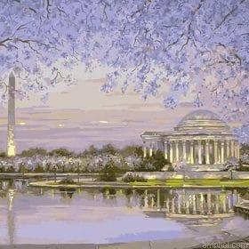 Washington Dc In Spring Paint By Numbers