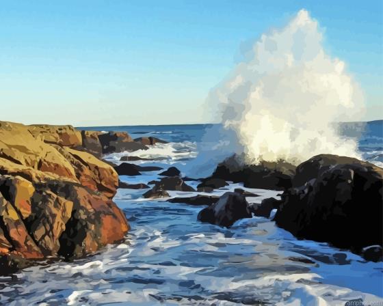 Waves And Rocks Paint By Numbers.jpeg
