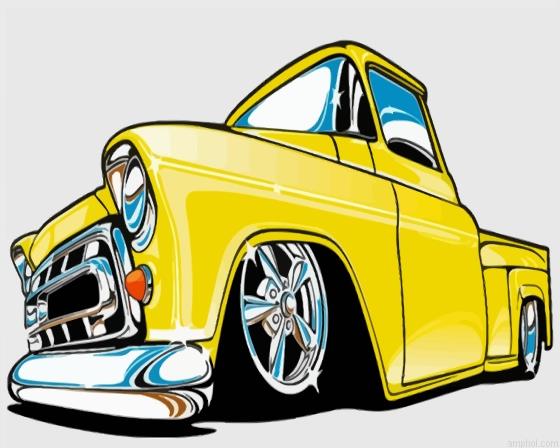 Yellow Low Rider Paint By Numbers.jpeg