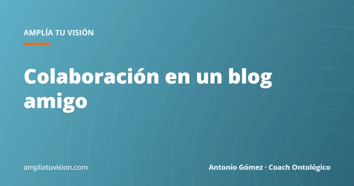 Colaboración en un blog amigo