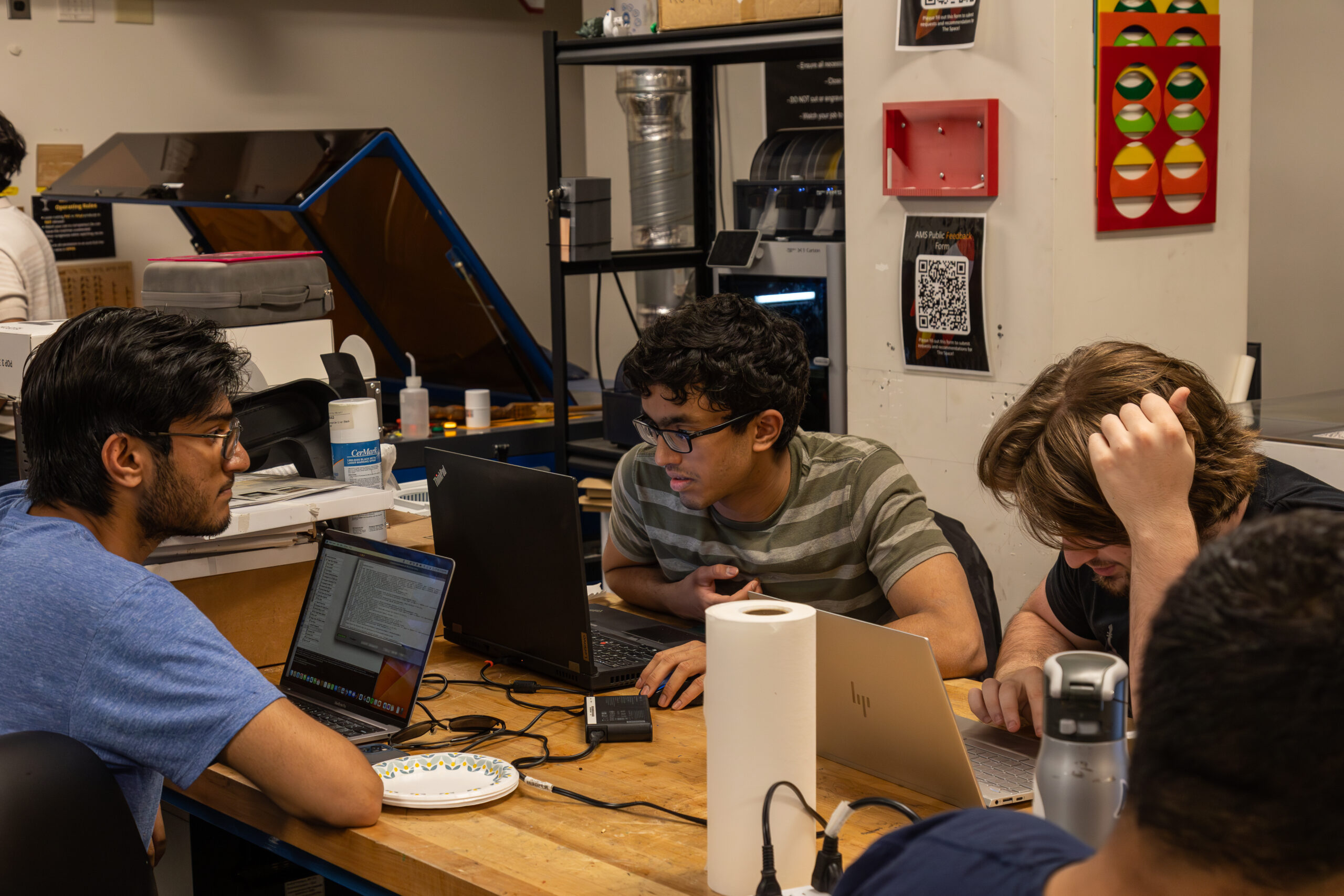 Karthik and Company Hard at Work