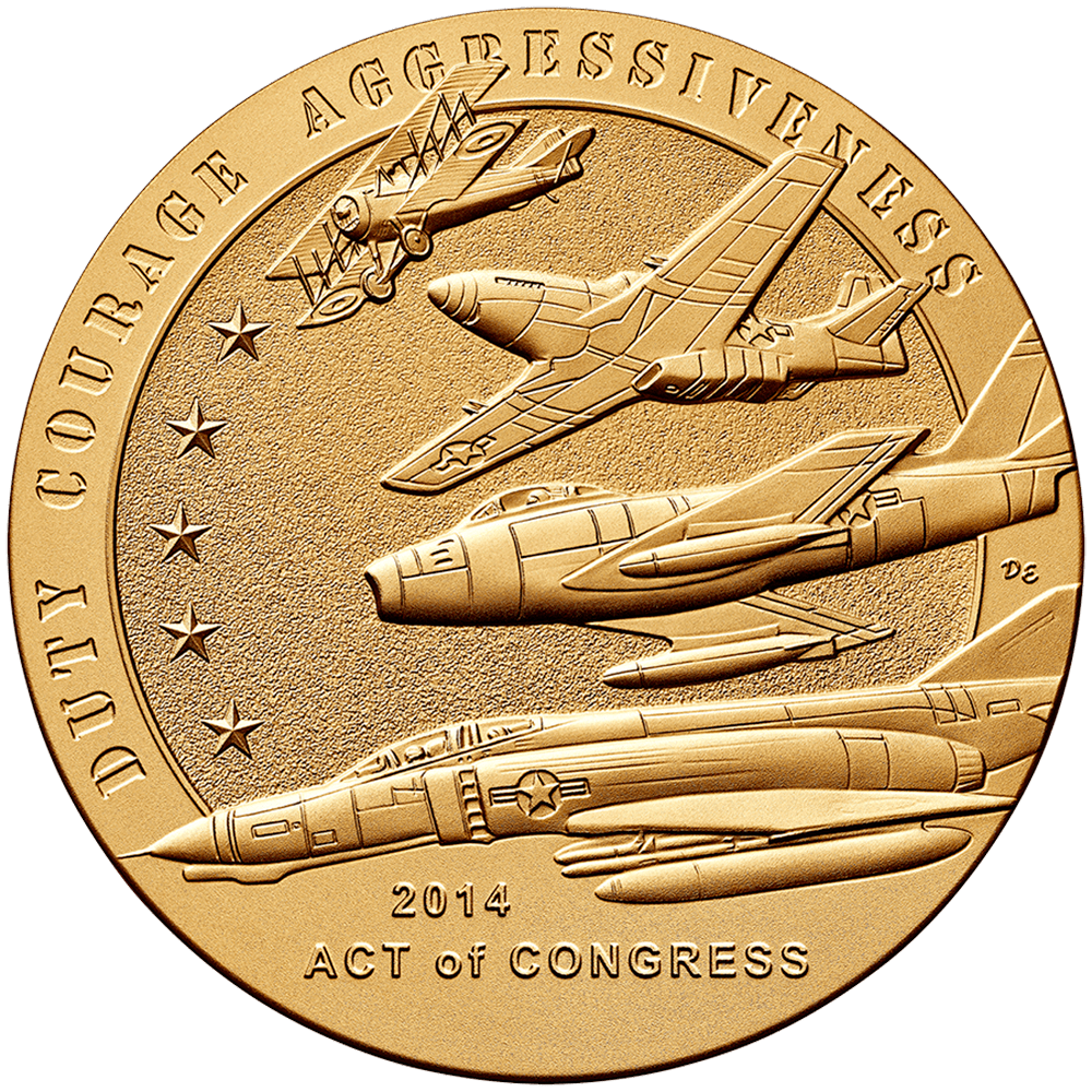 "American Fighter Aces", Congressional Gold Medal, 2014, United States Mint