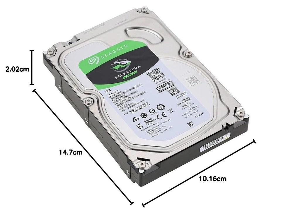 Seagate BarraCuda 2TB Internal Hard Drive HDD (ST2000DM005) | 3.5 Inch SATA 6Gb/s Desktop Storage Drive
