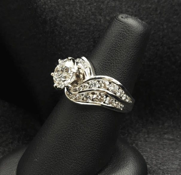 Wedding set on black background