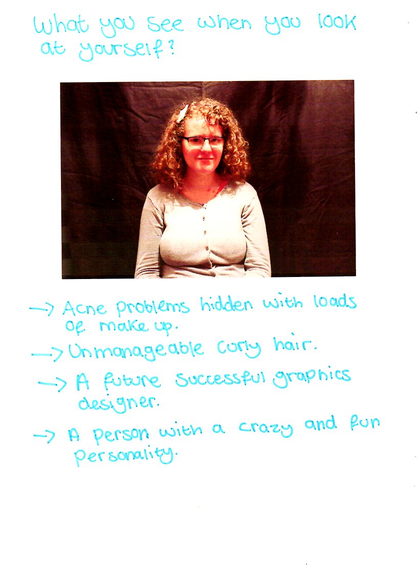 How my sister see's herself - Contemporary photographic practice module - last semester