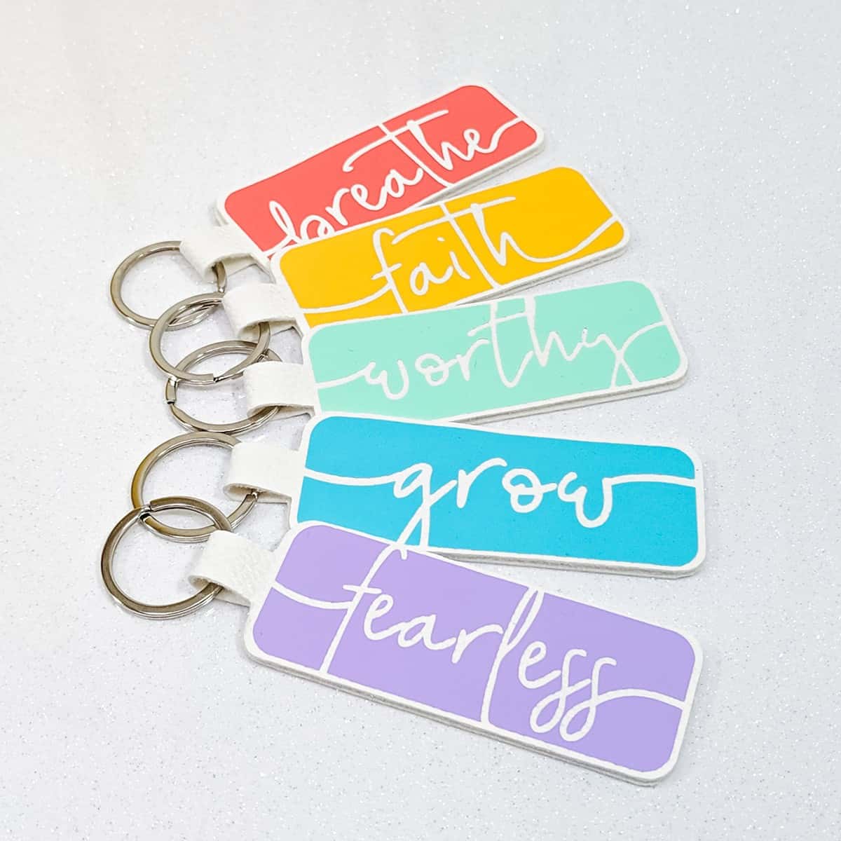Dxf file(s) for silhouette basic edition (free silhouette software) eps file(s) for inkscape, adobe illustrator and more. DIY Cricut Word of the Year Keychain - Amy Romeu