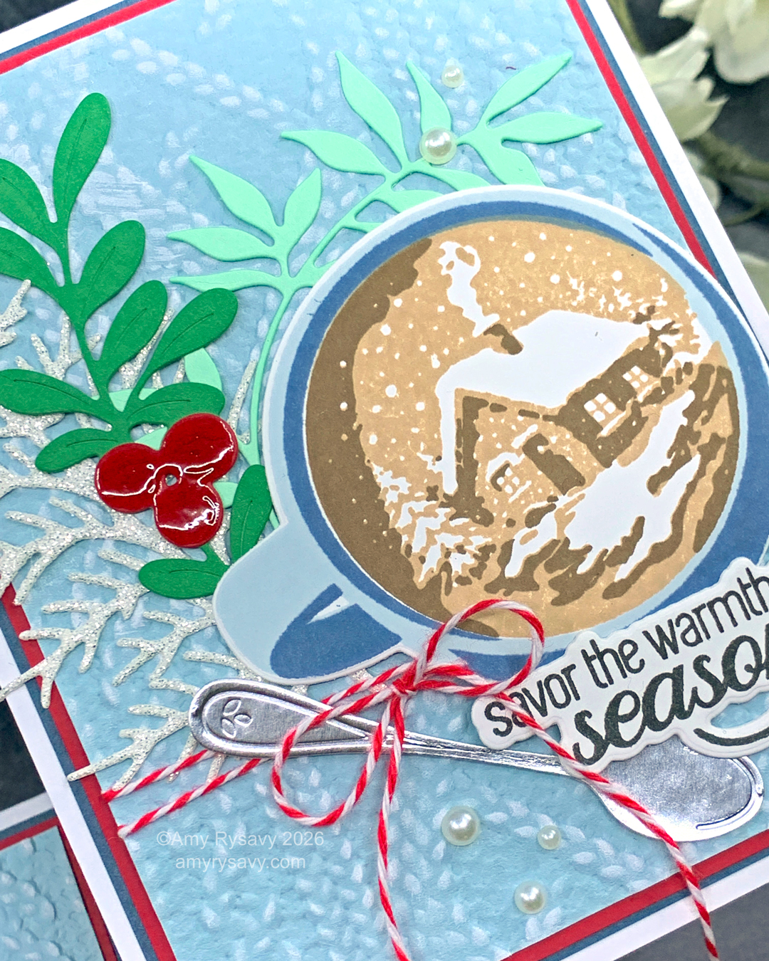 Scenes in a Sip Holiday Cards | Altenew | AmyR 2026 Holiday Card