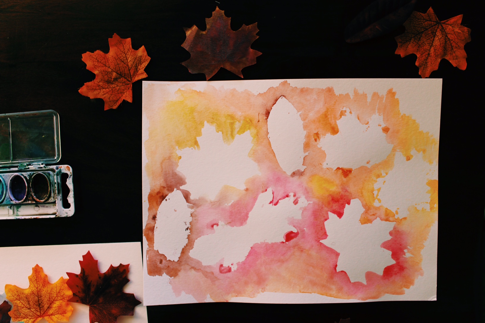 Watercolor Leaves