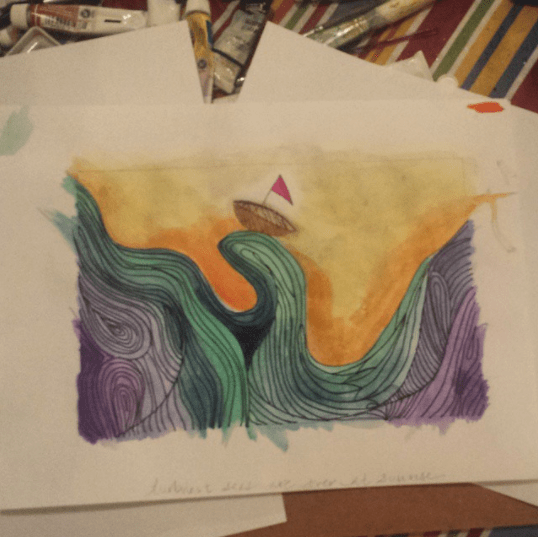 Sometimes I feel like a tiny boat in a big ocean