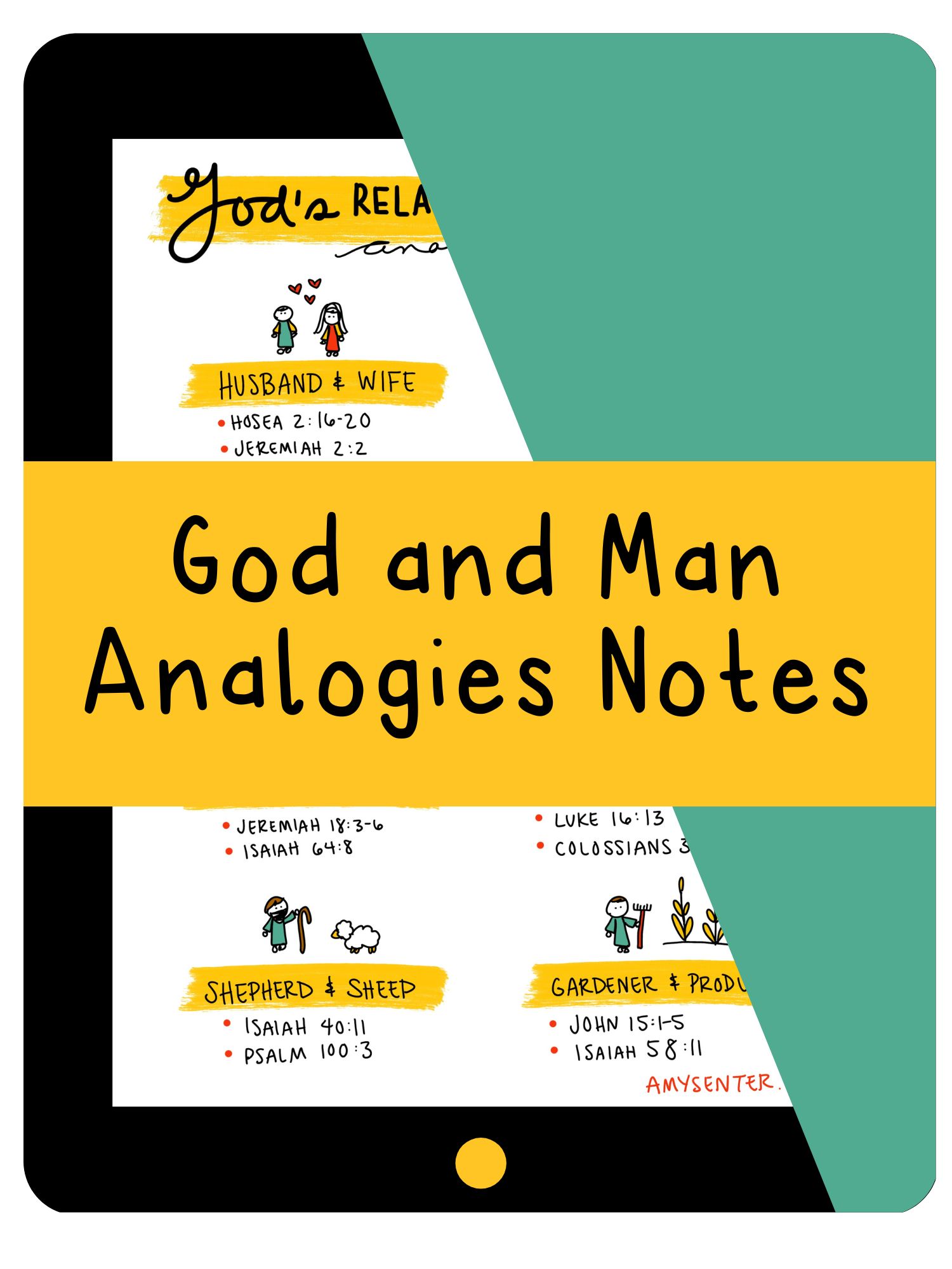 God and Man Analogies Bible Study Notes