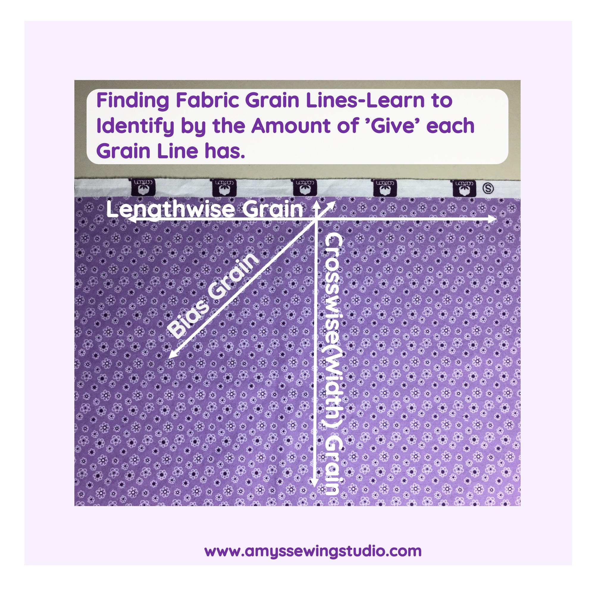 How to understand and find grain lines on fabric
