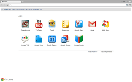 شكل نظام تشغيل جوجل كروم الخاص بجهاز جوجل كروم بوك