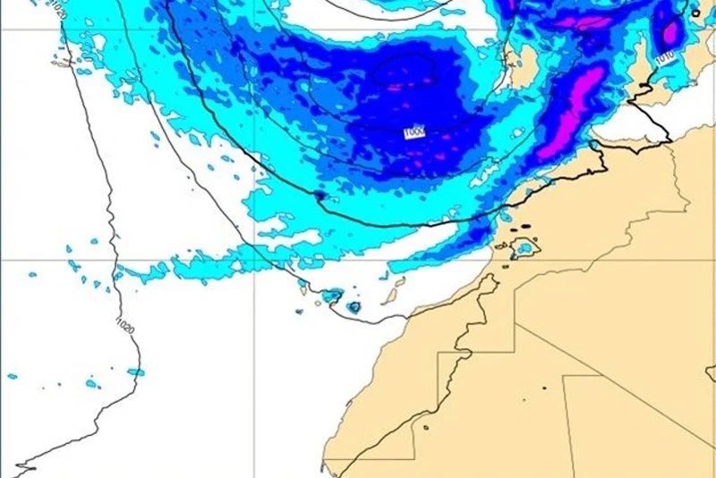 المديرية العامة للأرصاد الجوية: منخفض علوي يجلب أمطارا رعدية وثلوجا وتحسن مرتقب نهاية الأسبوع