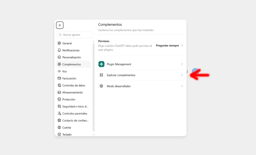 chatgpt-complementos-explorar-complementos