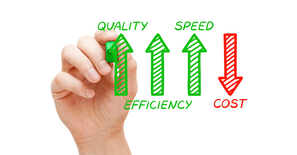 graph of quality speed and efficiency