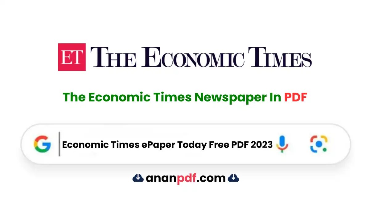 economic times epaper pdf