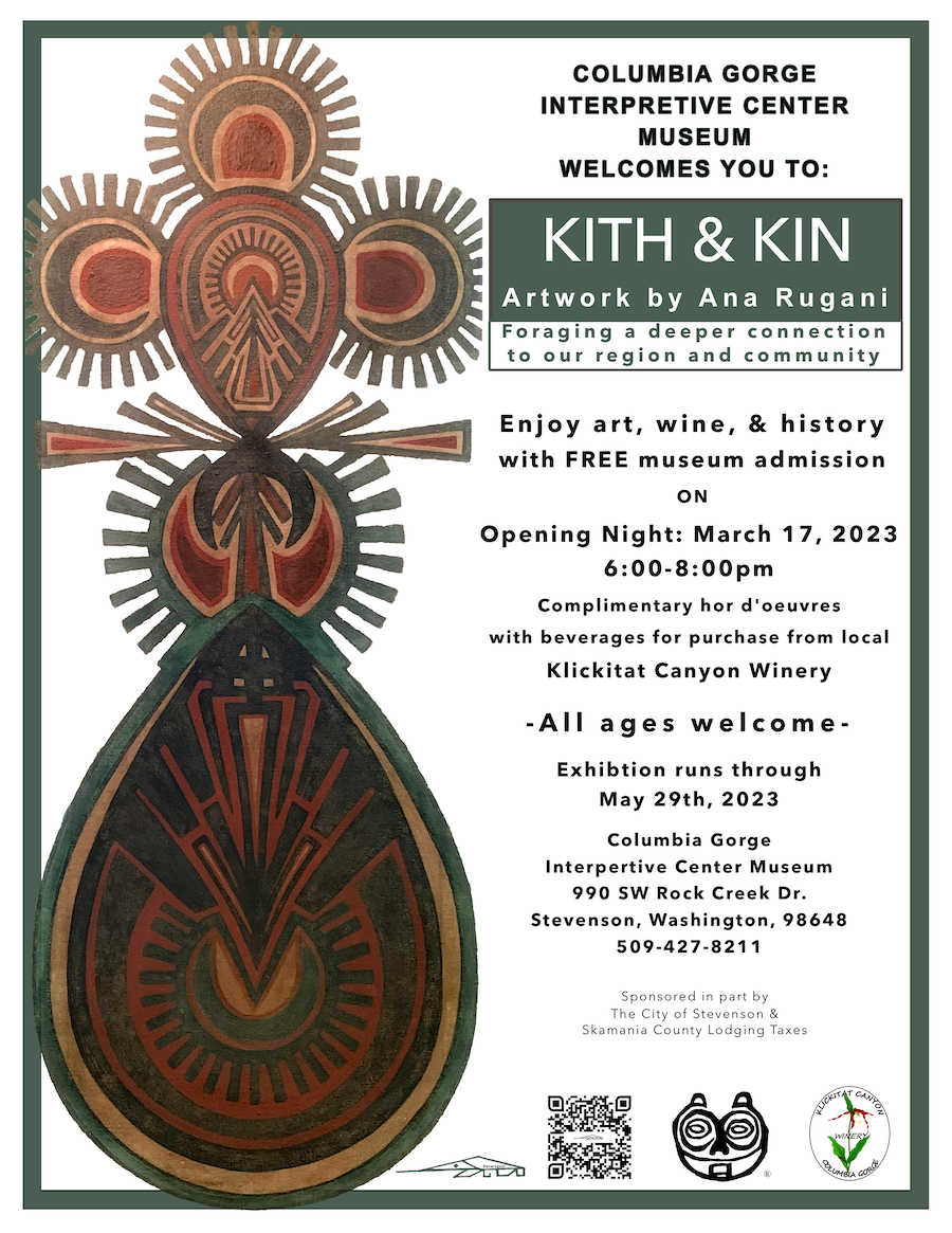 Kith and Kin Exhibition by Ana Rugani at the Columbia Gorge Interpretive Center