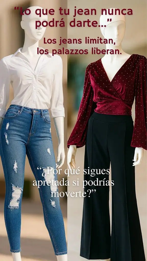 Lo que tu jean nunca podrá darte. Los jeans limitan, los palazzos liberan.