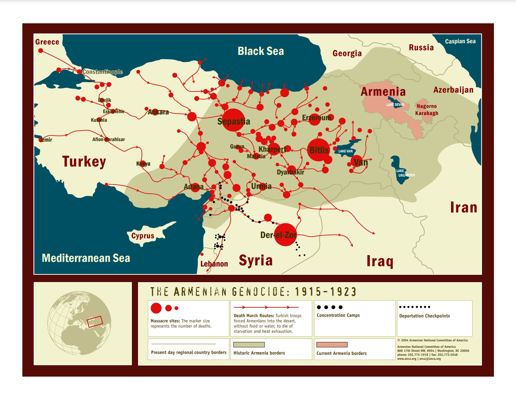 Map Of Armenian Genocide GenocideMap 
