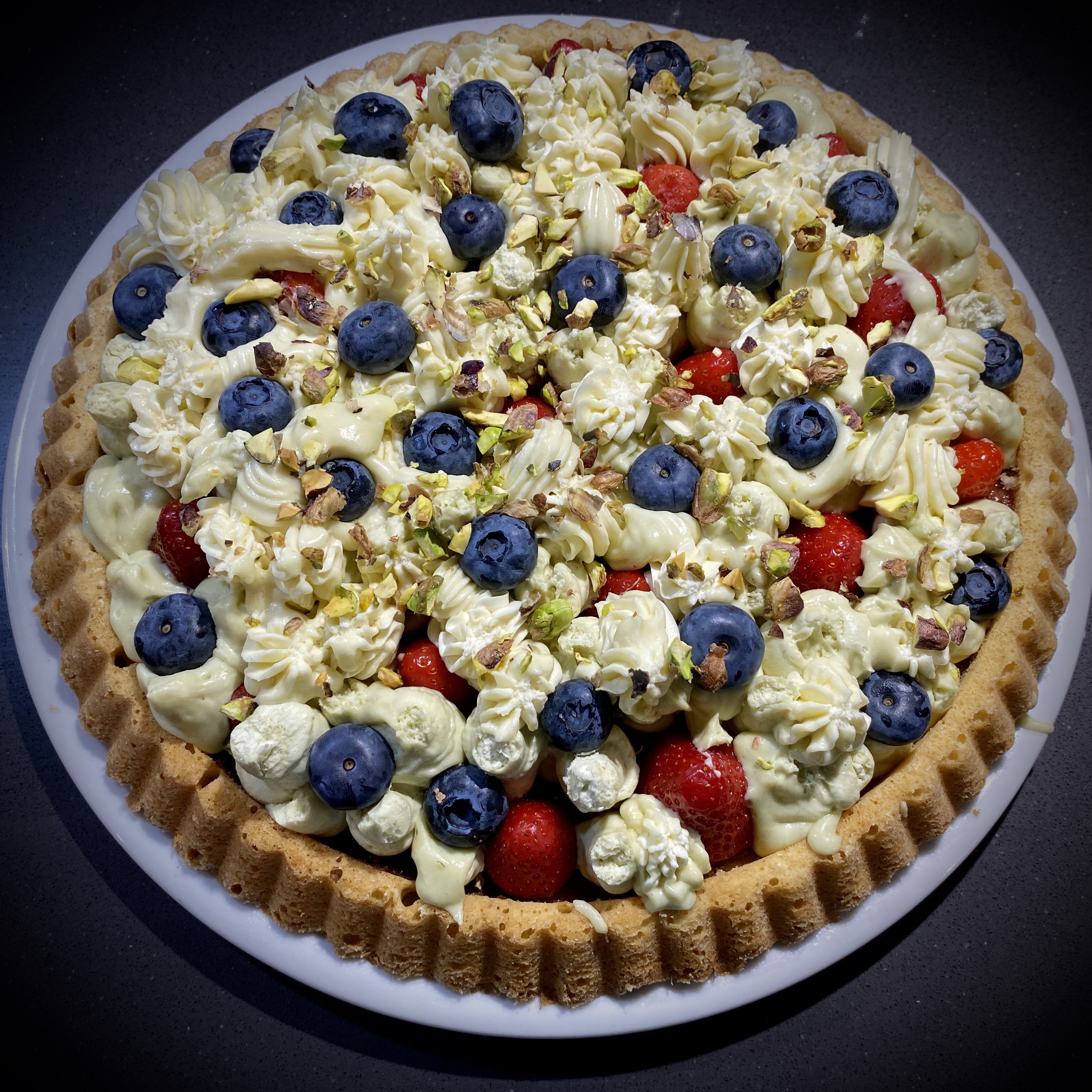 Crostata morbida al cioccolato bianco