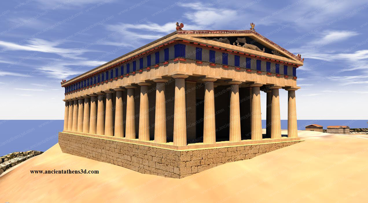 The parthenon, dedicated by the athenians to athena parthenos, the patron of. The Archaic Acropolis Ancient Athens 3d