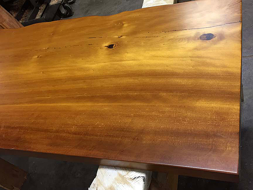This is what blond Ancient Kauri looks like when it is finished.