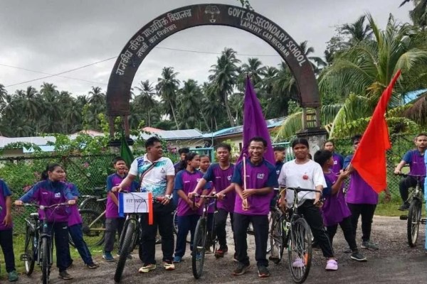 SAI STC Car Nicobar hosts Fit India Cyclothon Joyride