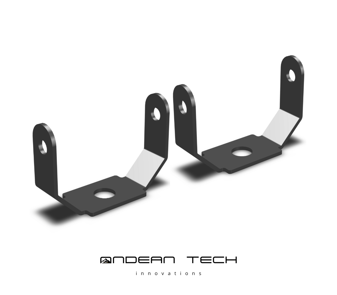 Brackets Fijos  para Luz de 2 pulgadas (un par)