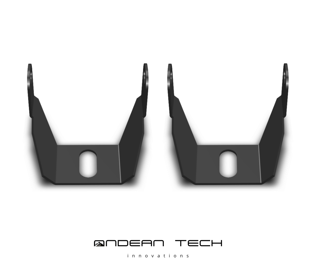 Brackets Regulables para Luz de 2 pulgadas (un par)