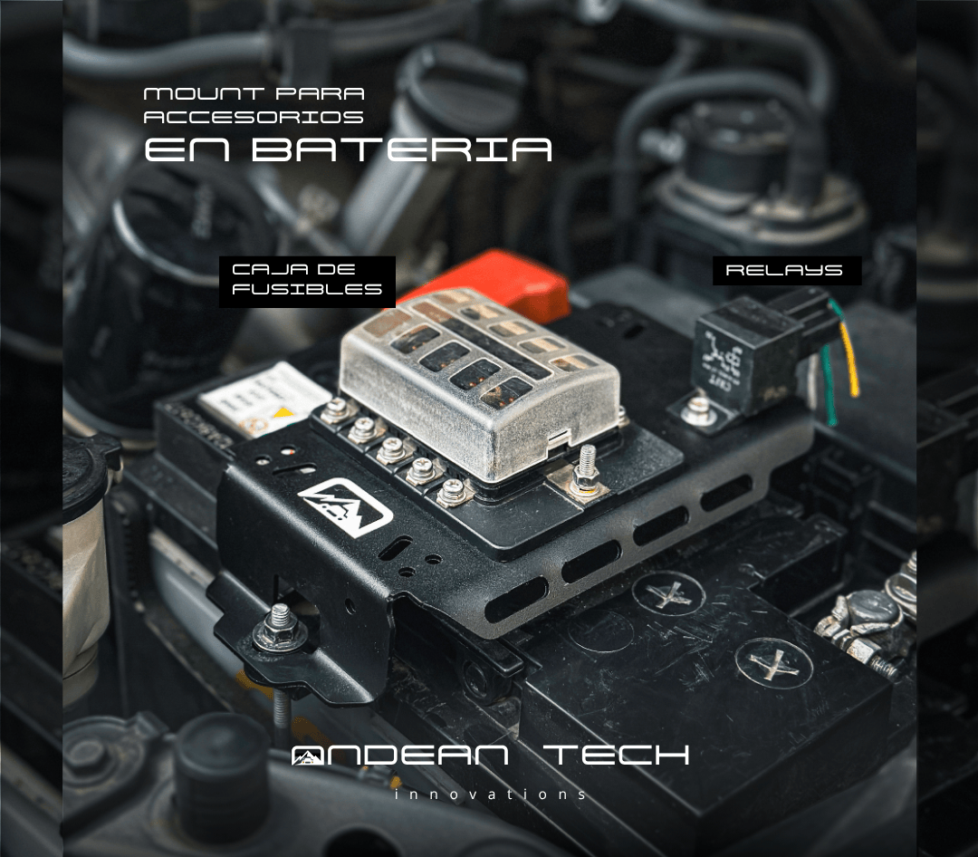 Mount para Accesorios en Bateria - Toyota Fortuner Gen 2