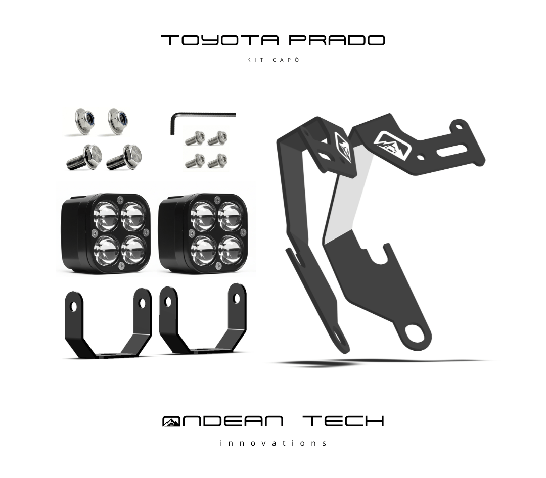 Kit Mounts para Capó – Toyota Prado J90 (1996-2002)