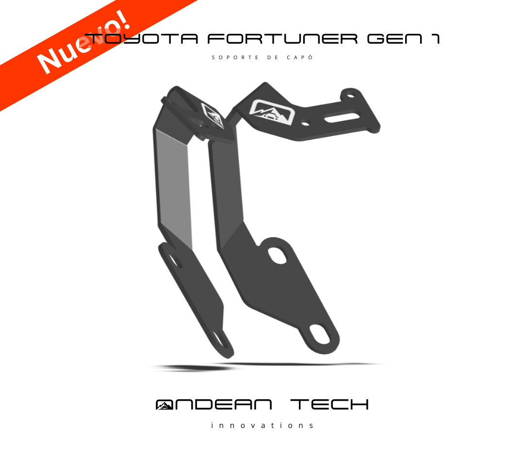 Soporte para Capó – Toyota Fortuner Gen 1 (2004-2015)