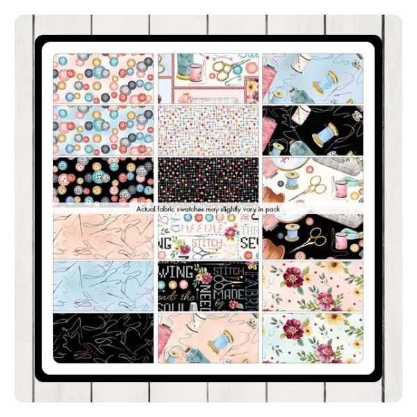 Strip-Pies (im Jelly Roll®-Format) – Sew in Love Jelly Roll Stoffstreifen von Benartex für kreative Patchworkprojekte